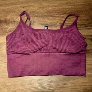 Victoria Secret PINK Active Crop Top (Burgundy)
